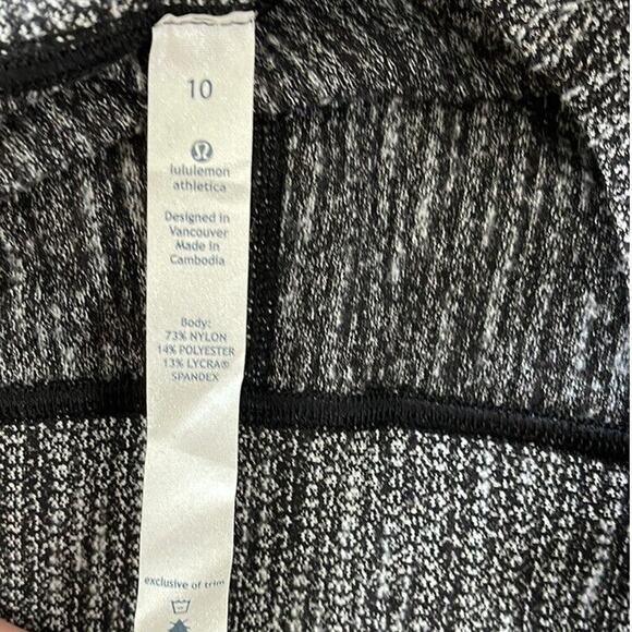 Lululemon‎ Wunder Under High Rise 7/8 Tight Heathered Black Legging size 10 - Picture 5 of 5